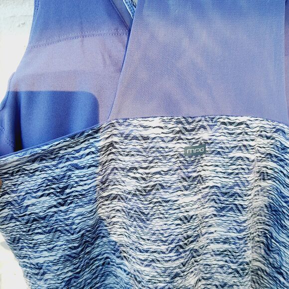 MPG Leisure Tennis Golf Dress Shelf Bra Halter Mesh Racer Back Athletic Sz:L - Picture 6 of 9